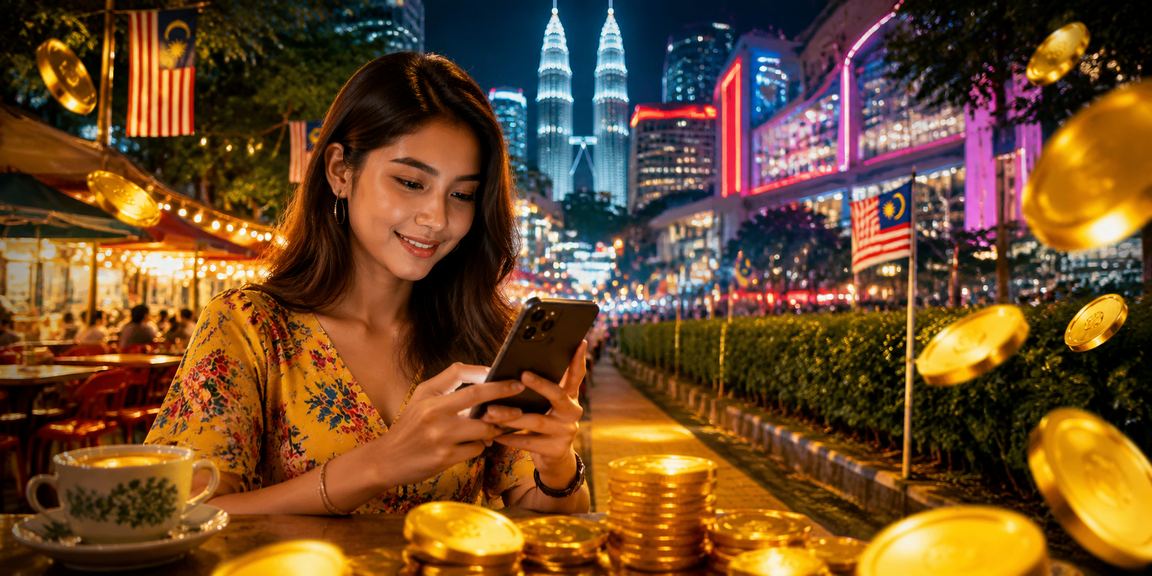 Deposit dan bonus di a810 dengan latar belakang bandar Kuala Lumpur